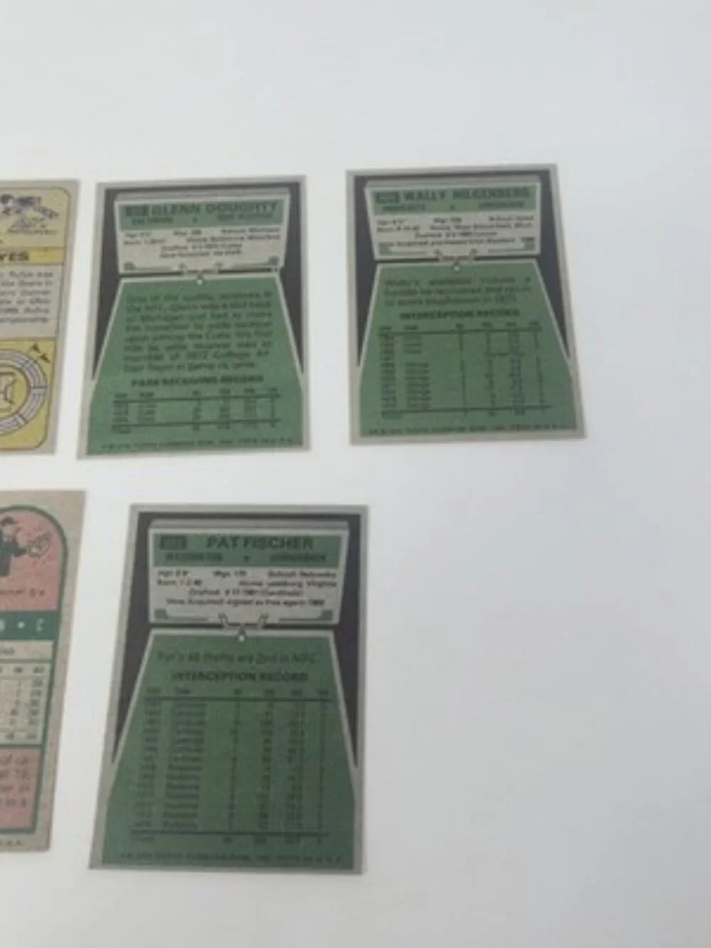 ​1975 Topps Vintage Card Lot (8) - Baseball & Football - Rudi, Fischer, Ferguson